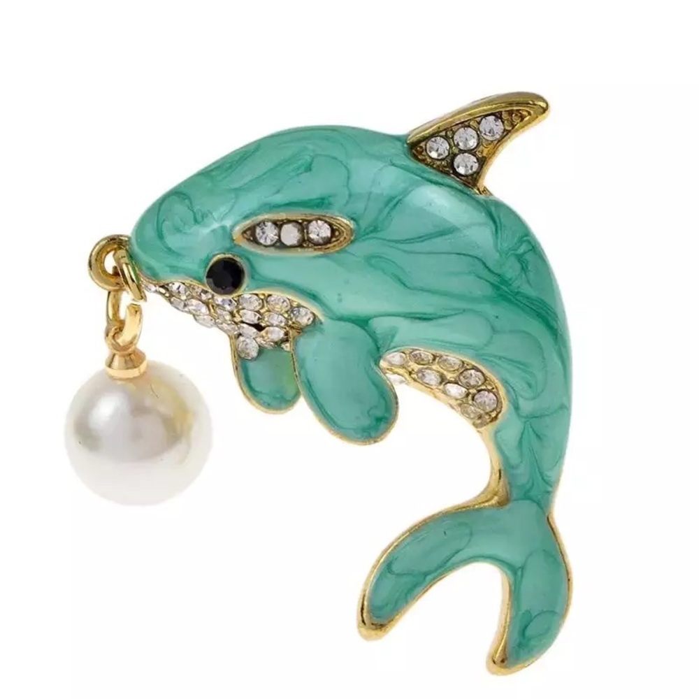 NEW ENAMEL WHALE BROOCH / PIN - Picture 2 of 6